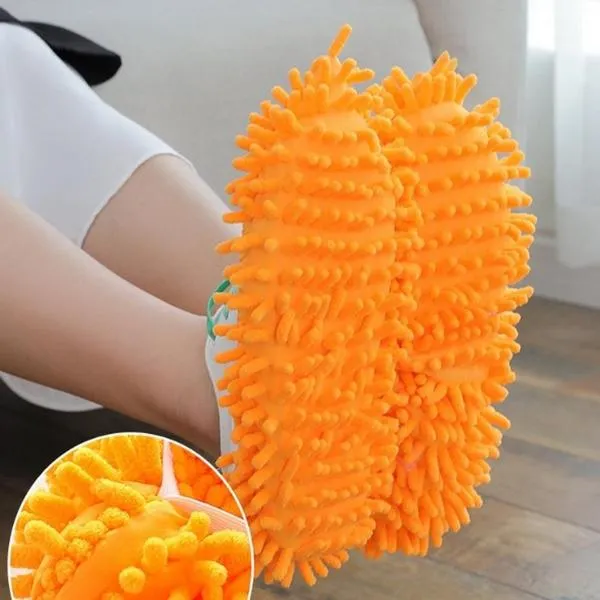 0516 Multi-Function Washable Dust Mop/Floor Cleaning Slippers