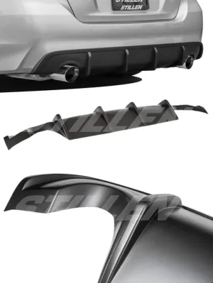 2016-2018 Nissan Altima Rear Diffuser [Matte Black] - KB13158MB