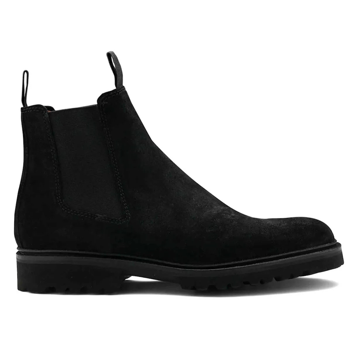 40% OFF BARKER Camborne Xtra Lite Chelsea Boots - Mens - Black Suede Size UK 7.5 G