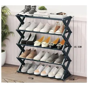 5-Tier X-Shaped Shoe Organizer Rack AD-328