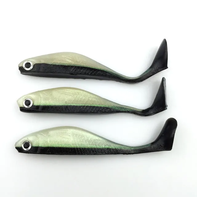 8pcs 8cm/5g Fish type soft fishing lure 3D eyes soft lure soft bait Sea fishing lure Free shipping 114