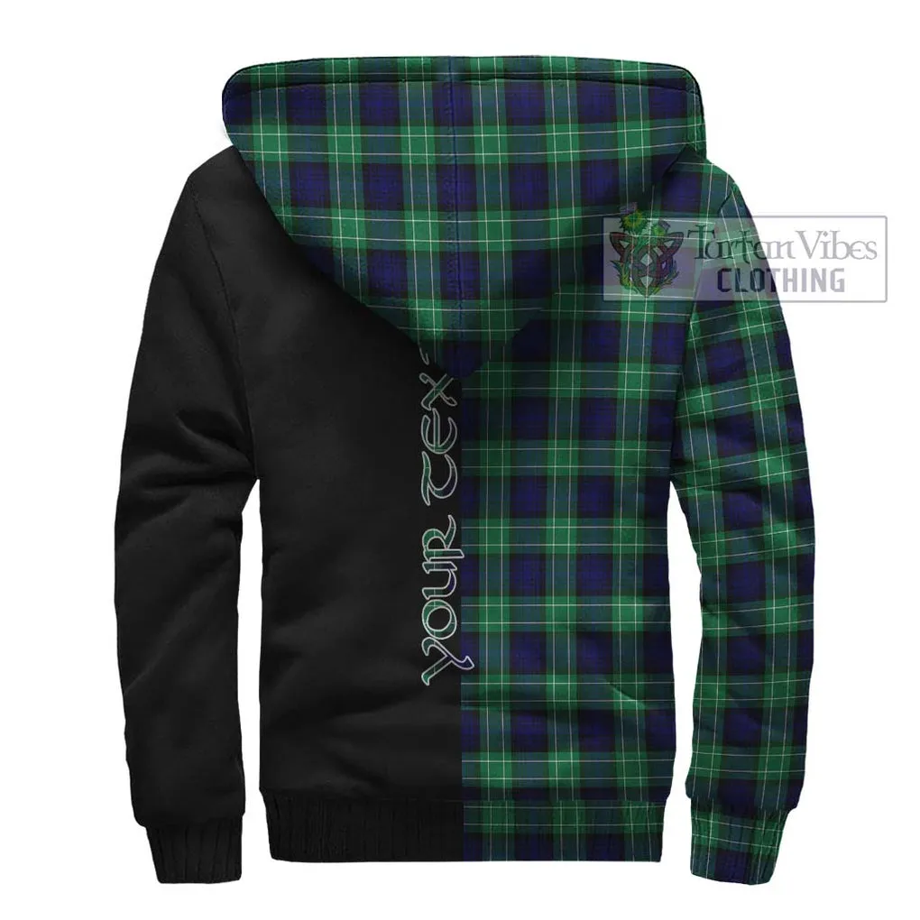 Abercrombie Tartan Sherpa Hoodie with Family Crest and Half Of Me Style