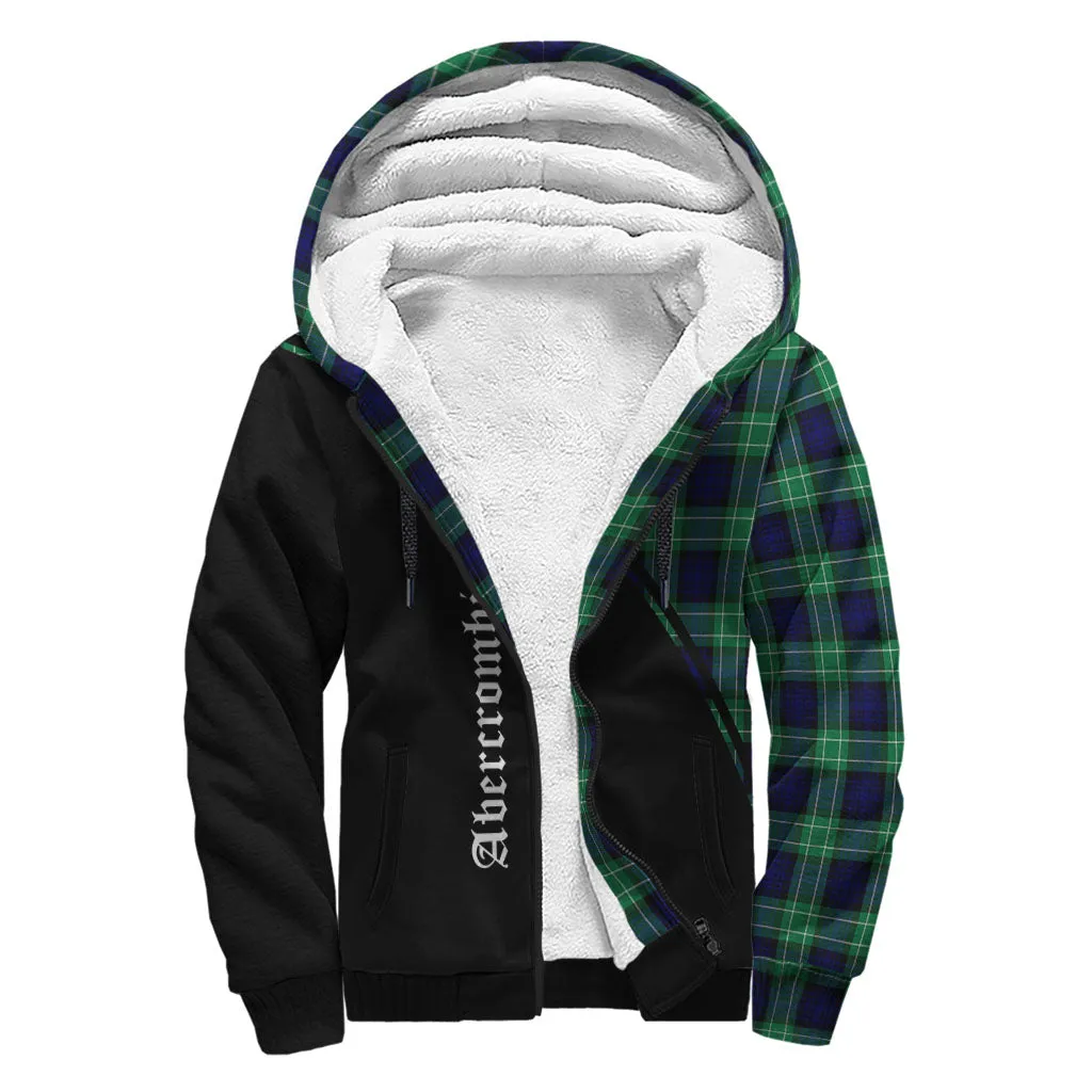 Abercrombie Tartan Sherpa Hoodie with Family Crest Curve Style