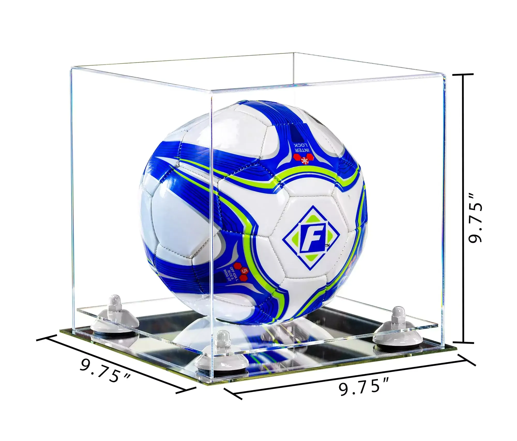 Acrylic Soccer Ball Display Case - Clear (B02/A027)