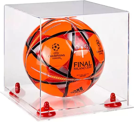 Acrylic Soccer Ball Display Case - Clear (B02/A027)