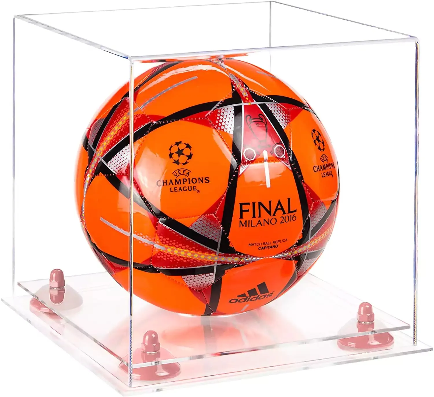 Acrylic Soccer Ball Display Case - Clear (B02/A027)