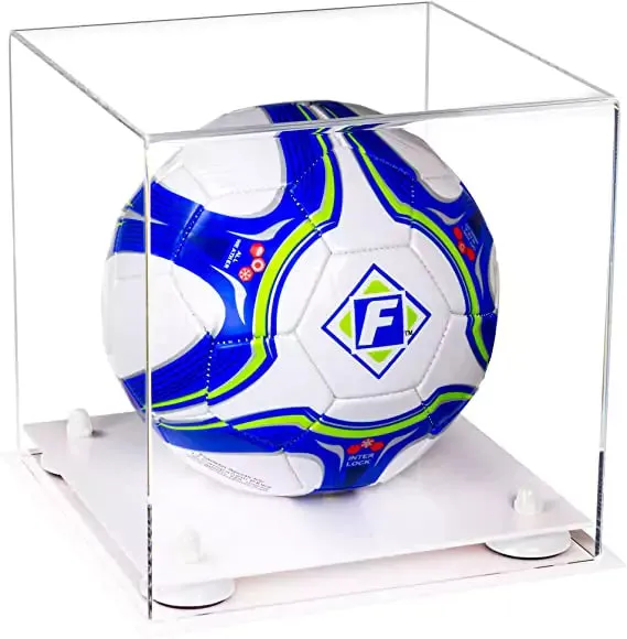 Acrylic Soccer Ball Display Case - Clear (B02/A027)