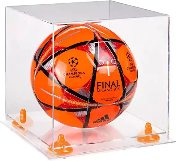 Acrylic Soccer Ball Display Case - Clear (B02/A027)