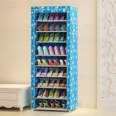 Actionclub 7 Layers 10 Layers Shoes Storage Cabinet DIY Assembly Shoe Shelf Dustproof Moistureproof Large Capacity Shoe Rack