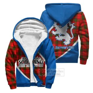 Adair Family Crest Tartan Sherpa Hoodie Celebrate Saint Andrew's Day in Style