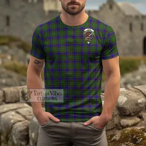 Adam Tartan Cotton T-Shirt with Family Crest