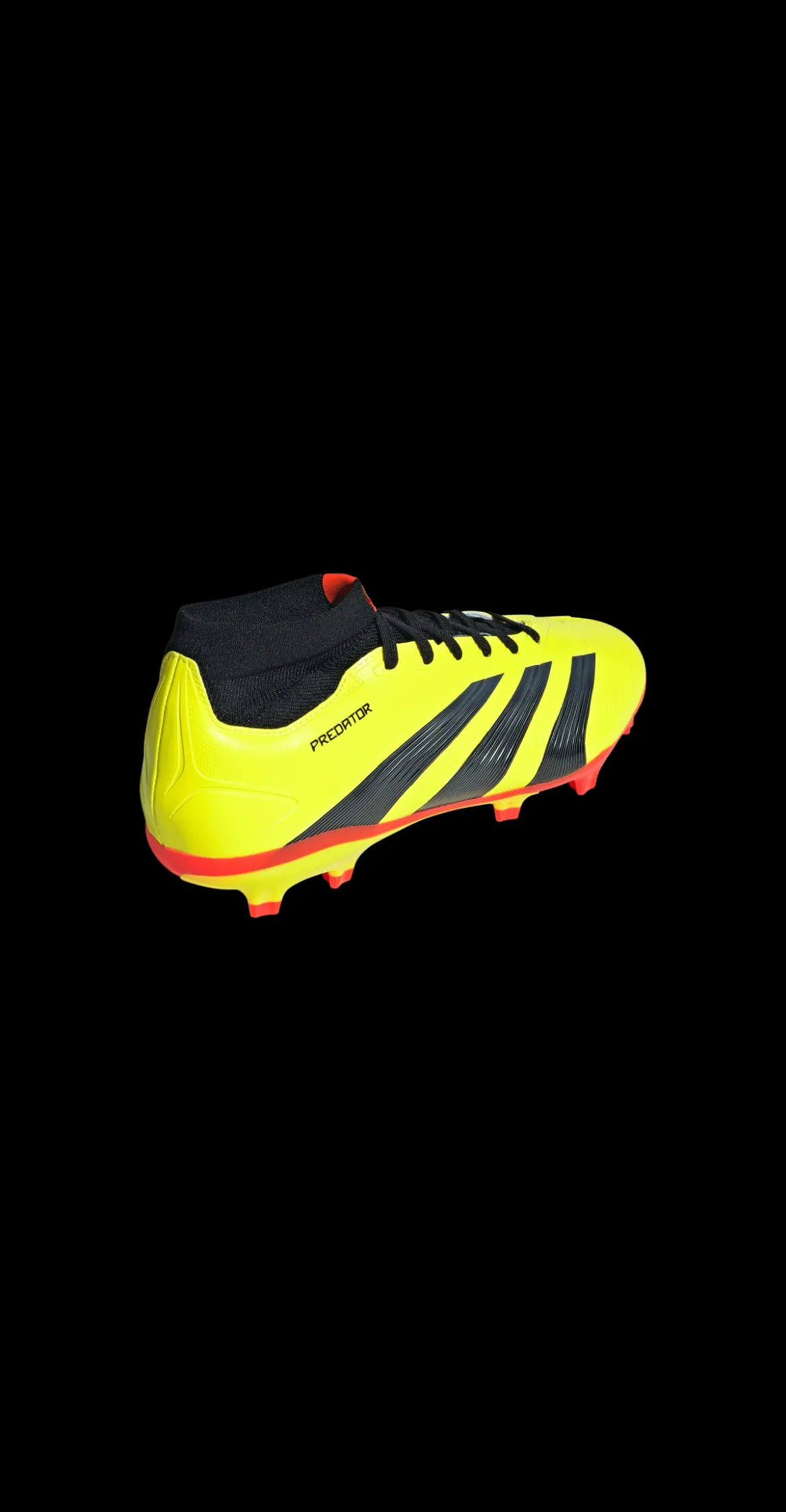 adidas Predator League Sock Firm Ground Adult Soccer Cleat IG7773 Yellow/Black/Solar Red