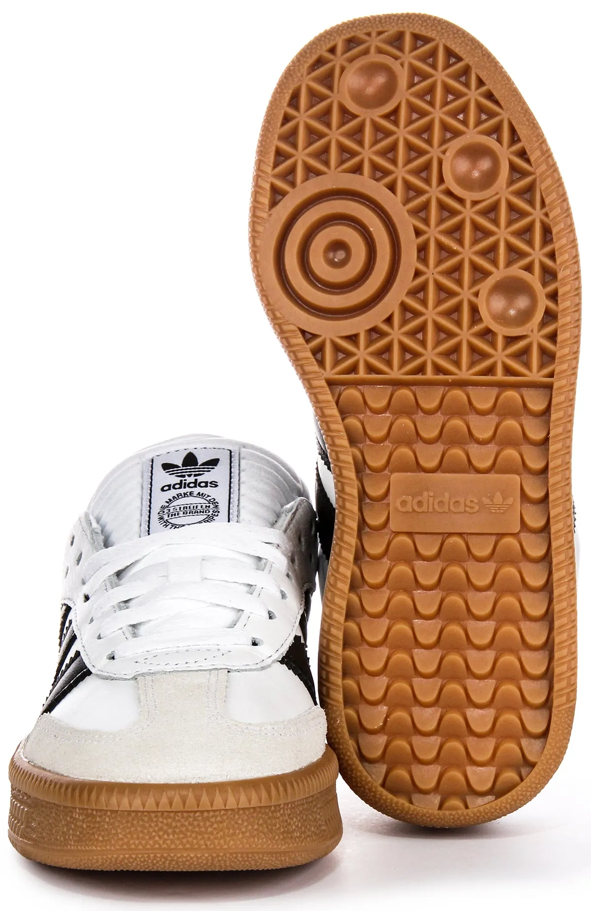 Adidas Samba XLG J In White Black For Youth