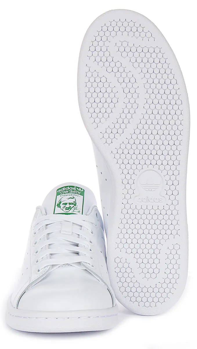 Adidas Stan Smith In White Green