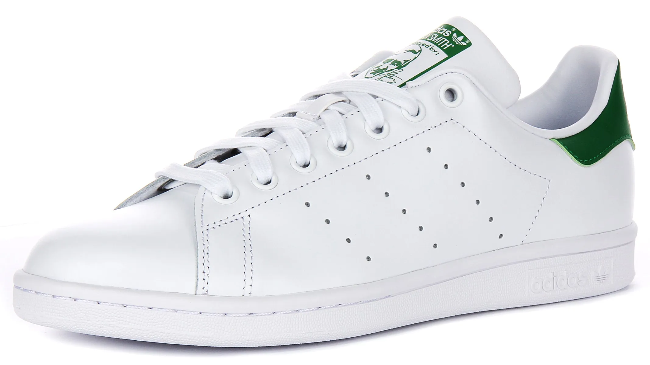 Adidas Stan Smith In White Green