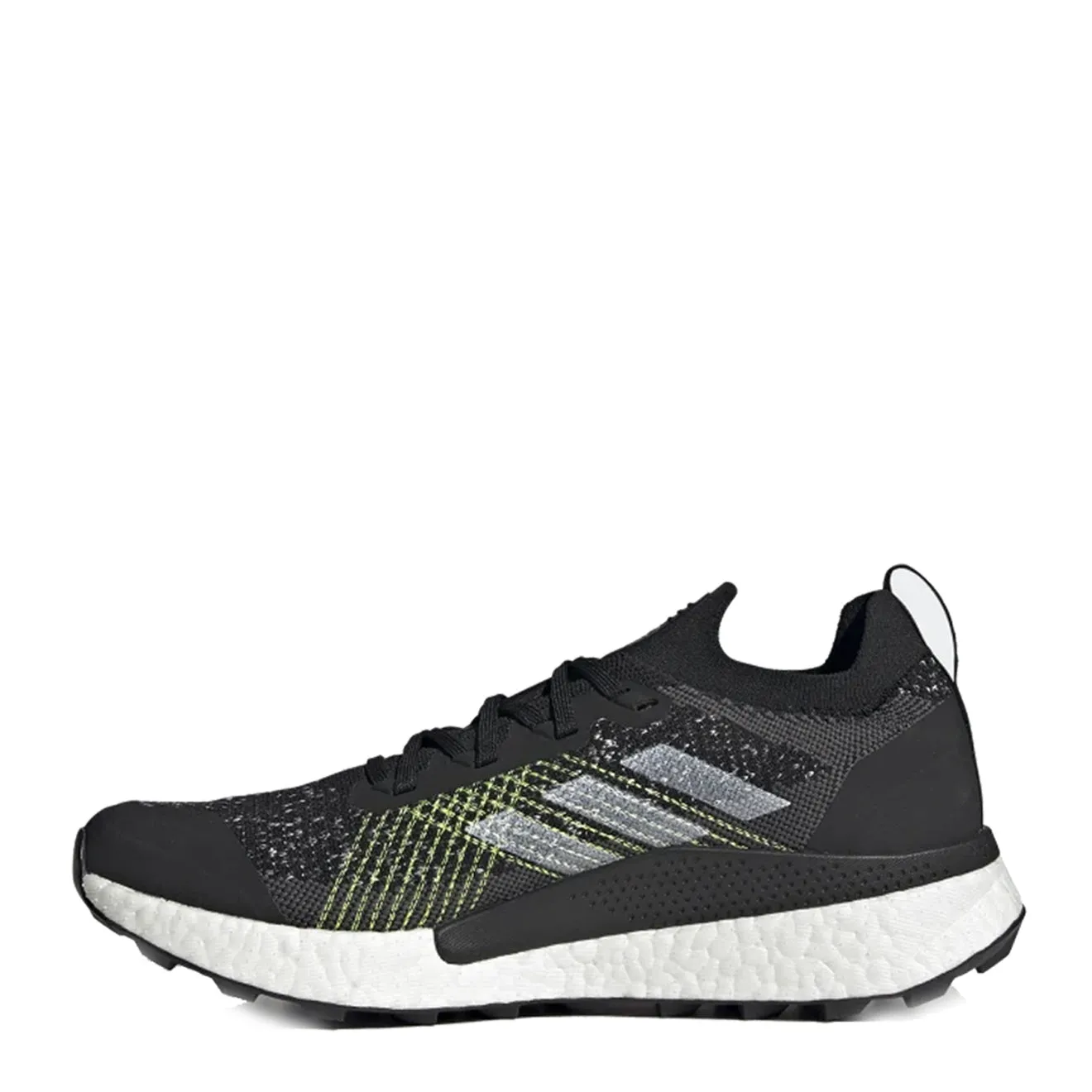 Adidas Terrex Two Ultra Trail Running Shoes Core Black / Cloud White / Solar Yellow