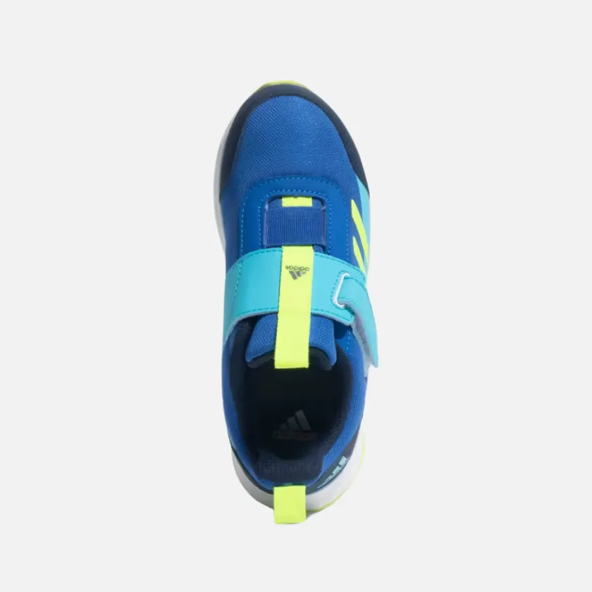 Adidas Volantrun 2.0 Kids Unisex shoes (8-15 Years) - Blue Lucid Lemon/Lucid Cyan/Collegiate Navy