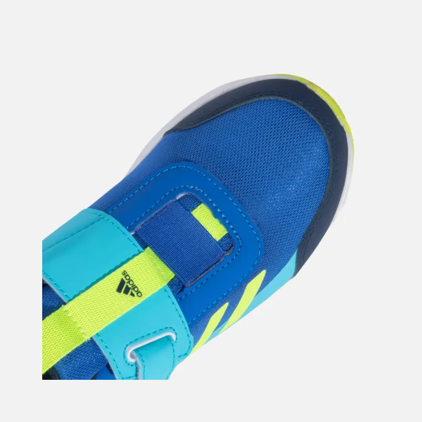 Adidas Volantrun 2.0 Kids Unisex shoes (8-15 Years) - Blue Lucid Lemon/Lucid Cyan/Collegiate Navy