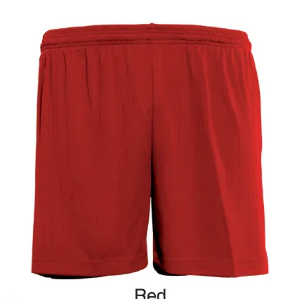 Adults Plain Soccer Shorts - Red