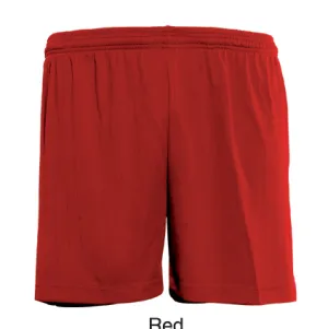 Adults Plain Soccer Shorts - Red