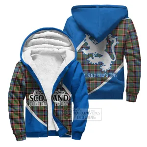 Aikenhead Family Crest Tartan Sherpa Hoodie Celebrate Saint Andrew's Day in Style