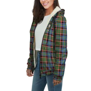 Aikenhead Tartan Sherpa Hoodie with Family Crest