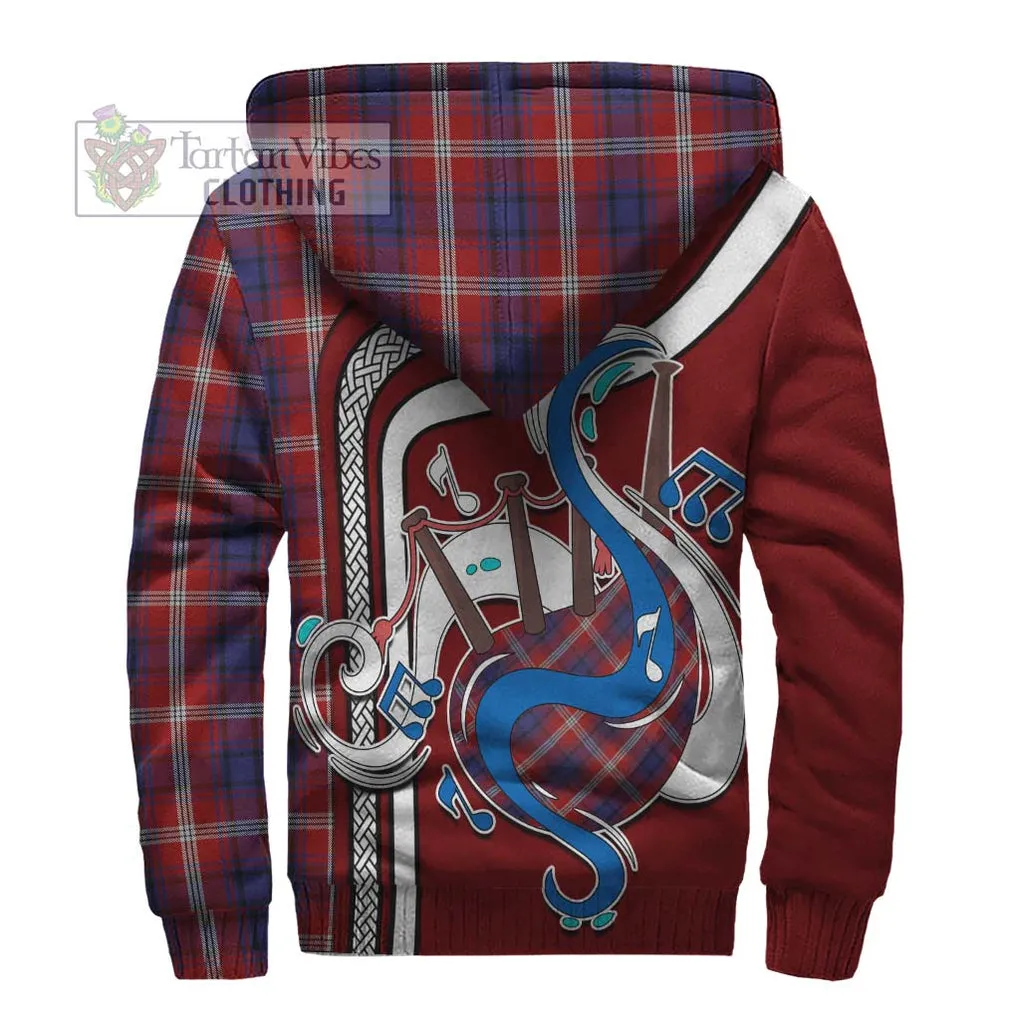 Ainslie Tartan Sherpa Hoodie with Epic Bagpipe Style