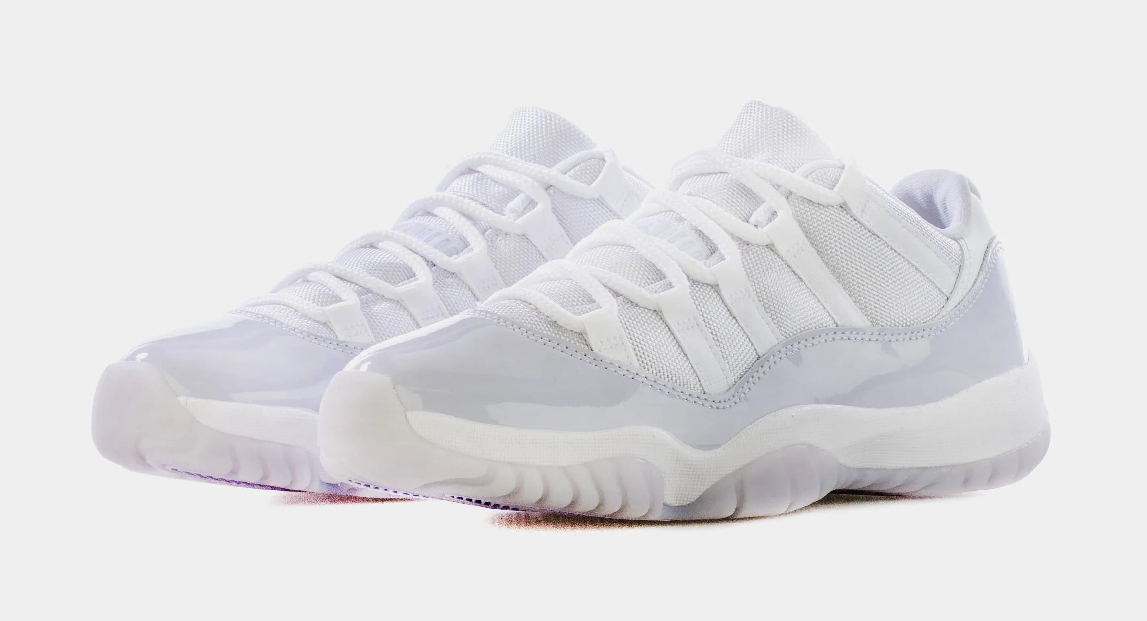 Air Jordan 11 Retro Low Pure Violet Womens Lifestyle Shoes (White/Purple)