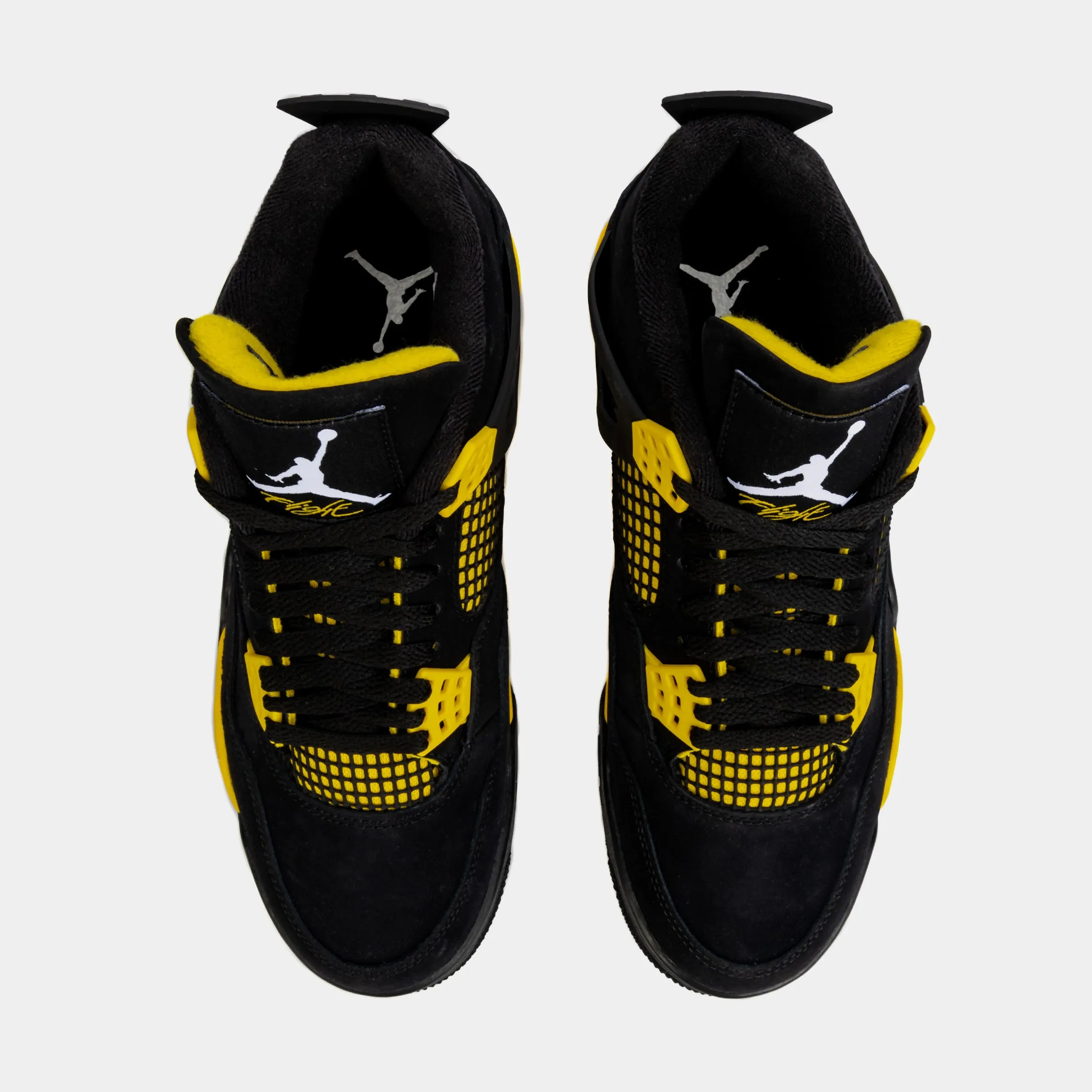 Air Jordan 4  Retro Thunder Mens Lifestyle Shoes (Black/Yellow) Limit One Per Customer