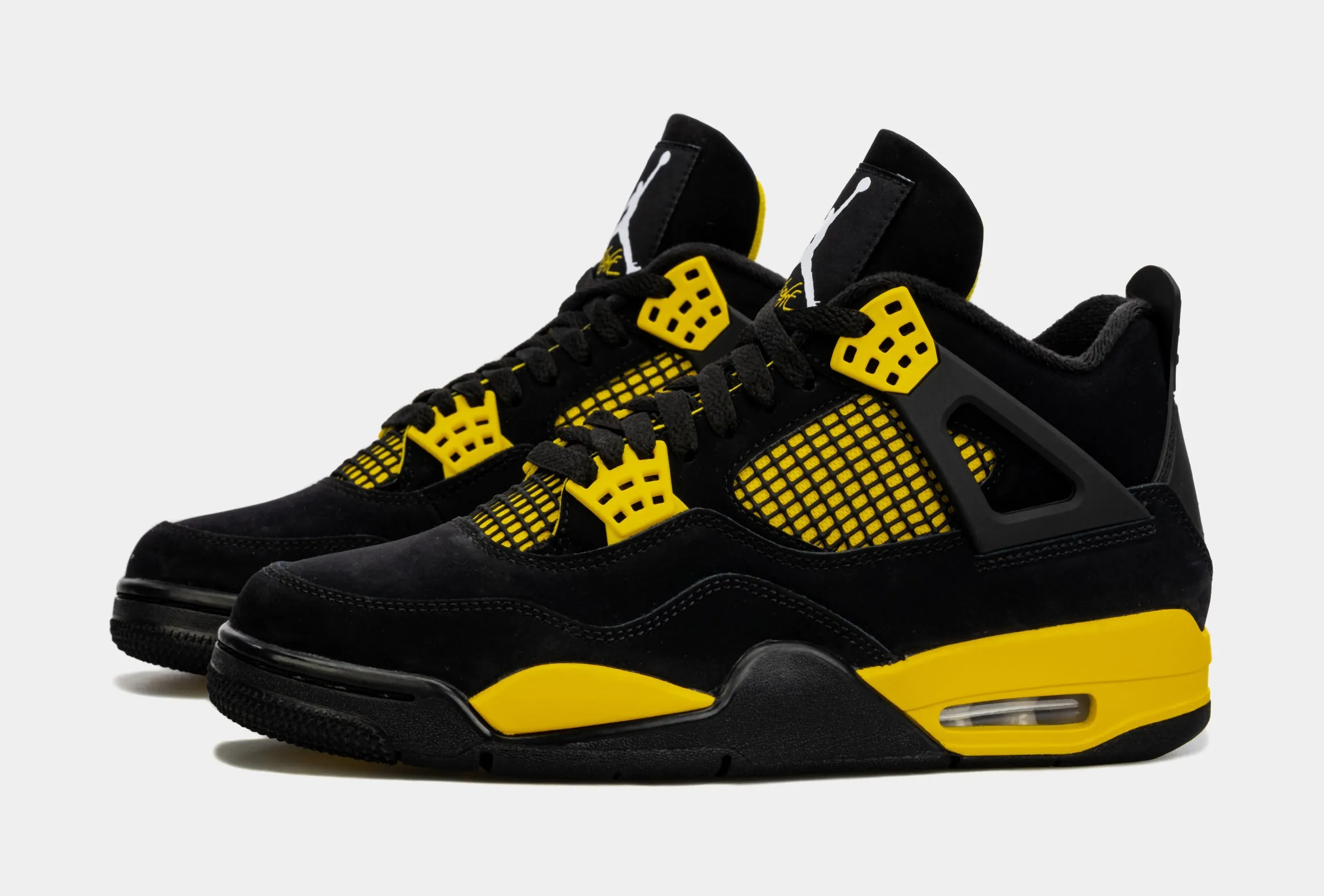 Air Jordan 4  Retro Thunder Mens Lifestyle Shoes (Black/Yellow) Limit One Per Customer