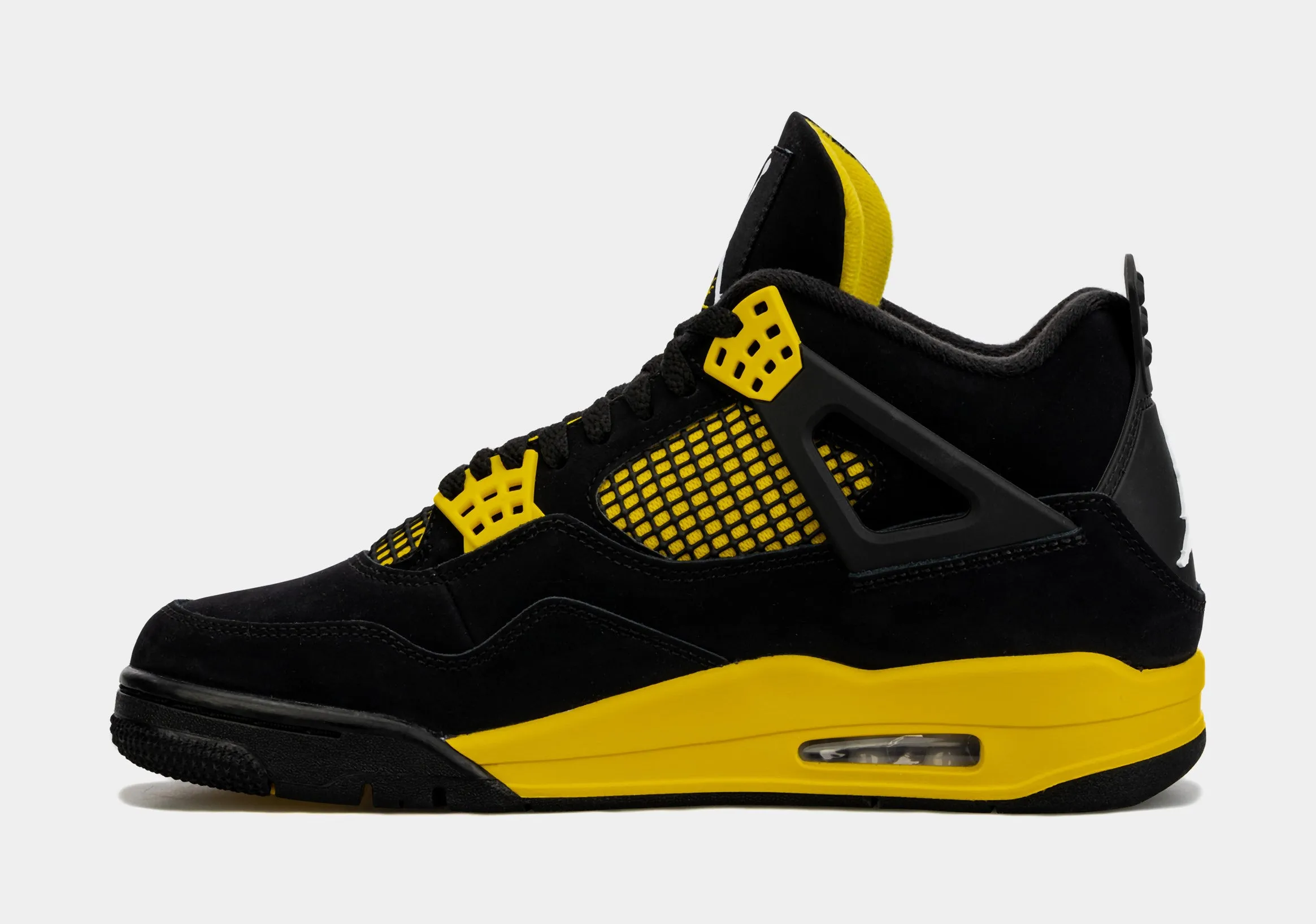 Air Jordan 4  Retro Thunder Mens Lifestyle Shoes (Black/Yellow) Limit One Per Customer