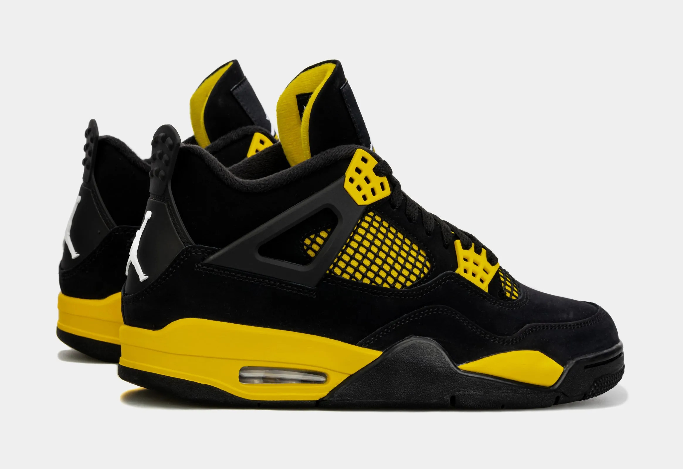 Air Jordan 4  Retro Thunder Mens Lifestyle Shoes (Black/Yellow) Limit One Per Customer