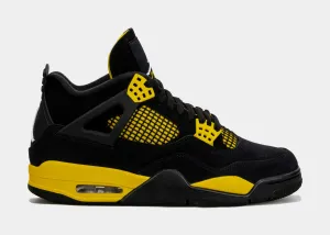 Air Jordan 4  Retro Thunder Mens Lifestyle Shoes (Black/Yellow) Limit One Per Customer