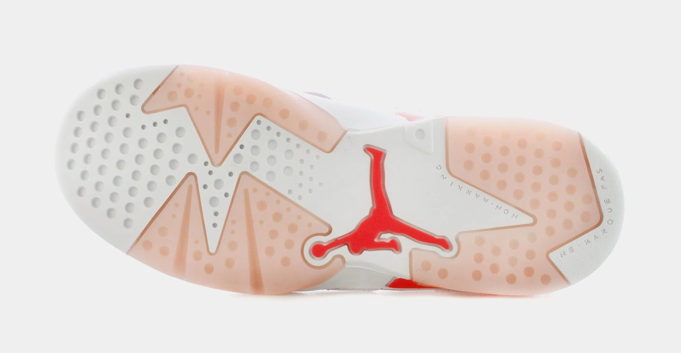 Air Jordan 6 Low Atmosphere Preschool Lifestyle Shoes (White/Pink) Free Shipping