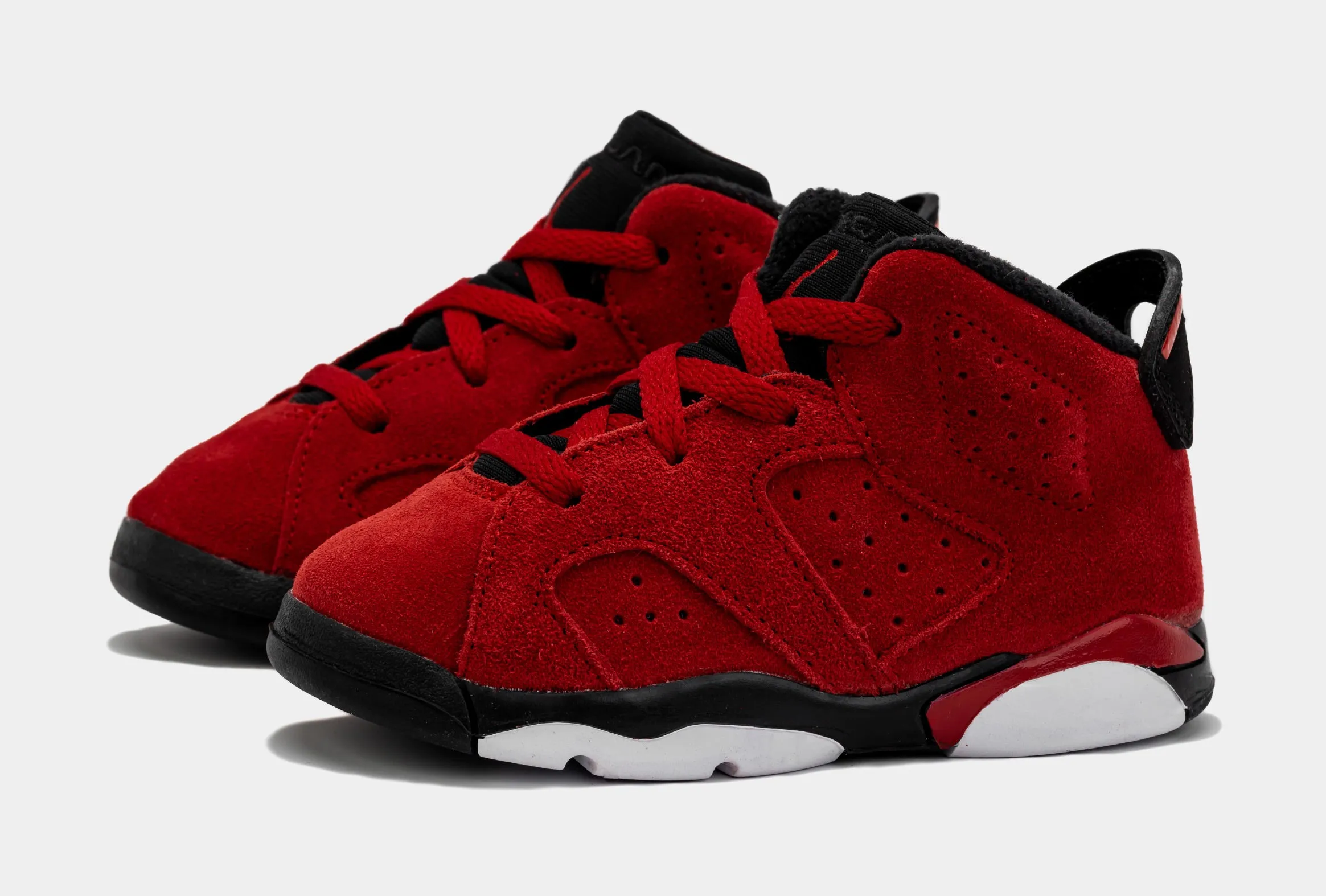 Air Jordan 6 Retro Toro Bravo Infant Toddler Lifestyle Shoes (Red/Black)