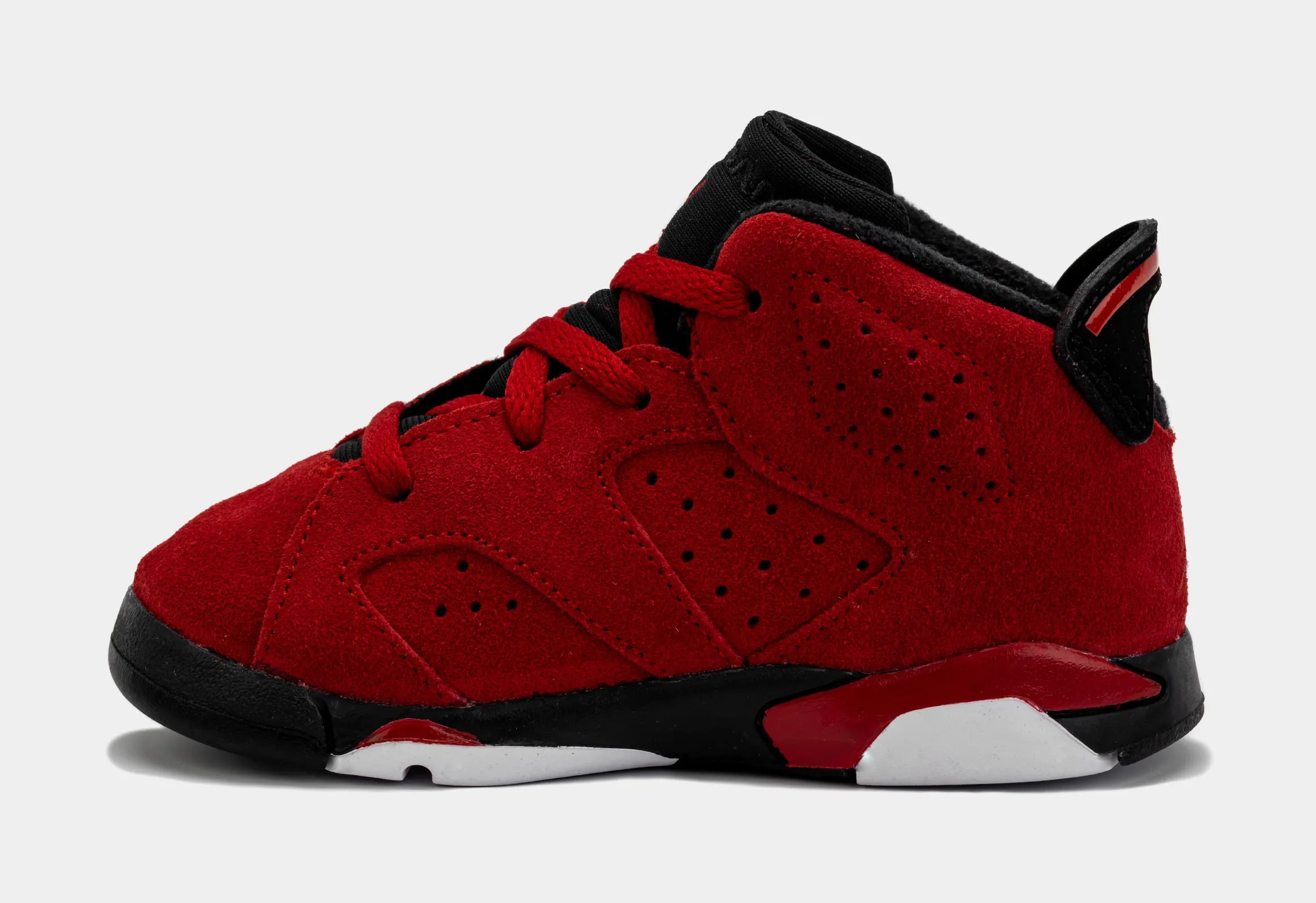 Air Jordan 6 Retro Toro Bravo Infant Toddler Lifestyle Shoes (Red/Black)