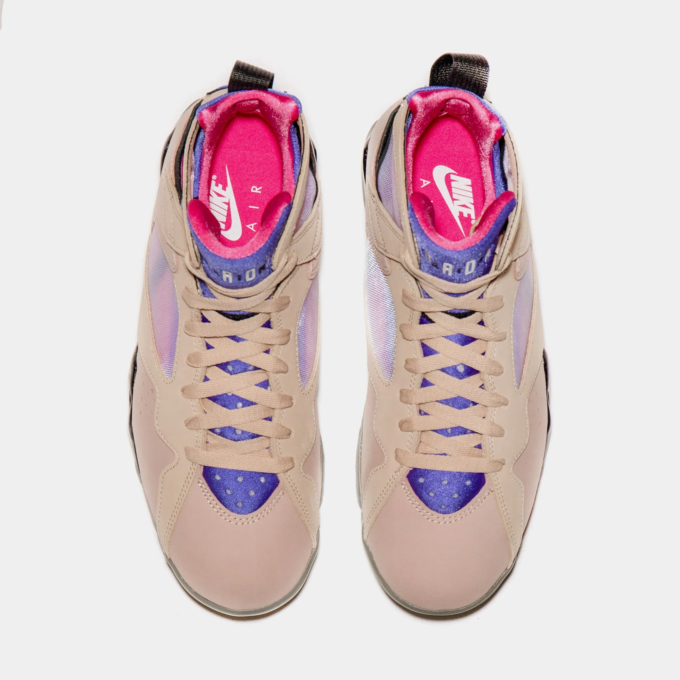 Air Jordan 7 Retro SE Sapphire Mens Lifestyle Shoes (Beige/Pink) Free Shipping