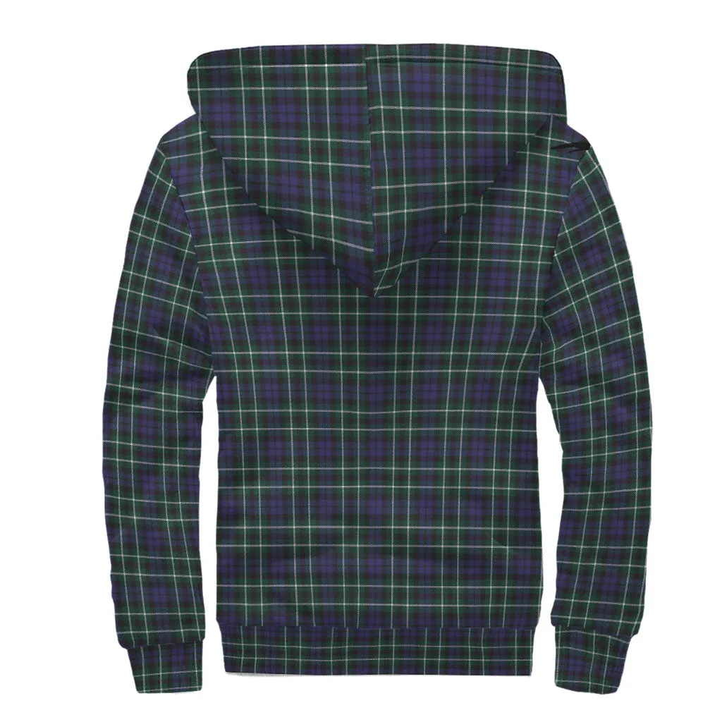 Allardice Tartan Sherpa Hoodie with Family Crest