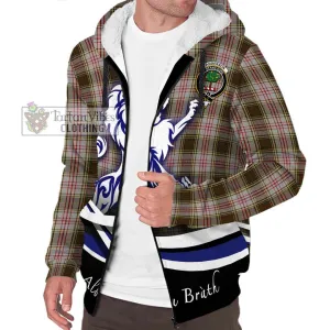 Anderson Dress Tartan Sherpa Hoodie with Alba Gu Brath Regal Lion Emblem