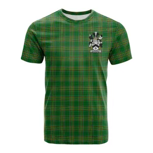 Anderson Irish Clan Tartan Cotton T-shirt with Coat of Arms