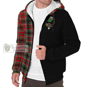 Anderson of Arbrake Tartan Sherpa Hoodie with Family Crest and Half Of Me Style