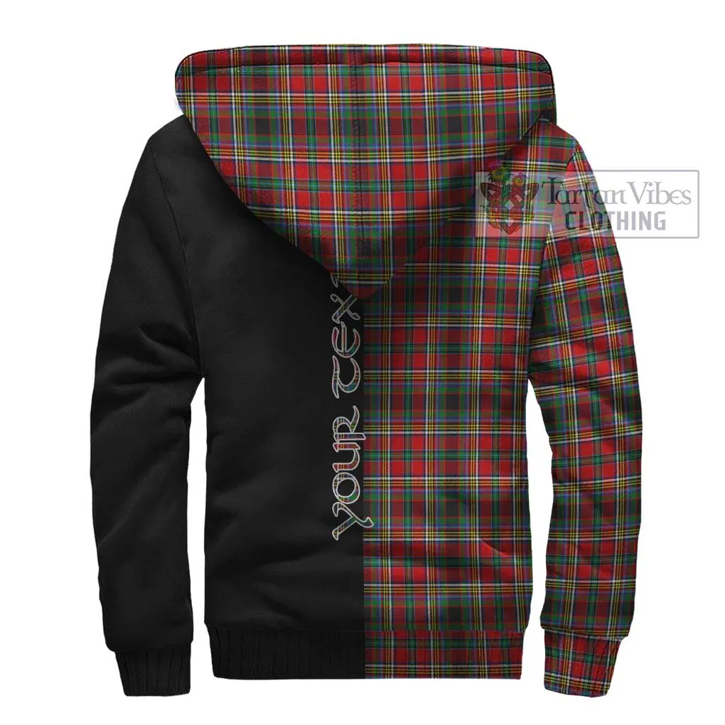 Anderson of Arbrake Tartan Sherpa Hoodie with Family Crest and Half Of Me Style