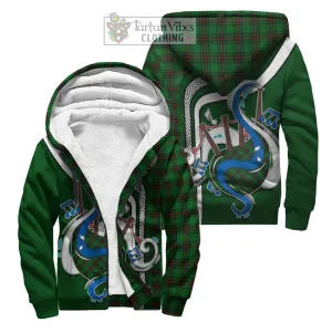 Anstruther Tartan Sherpa Hoodie with Epic Bagpipe Style