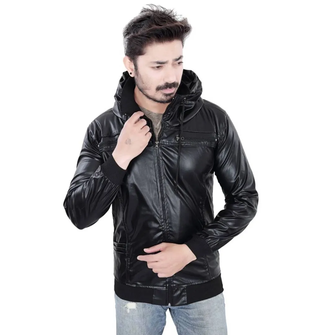 ARBIA FANKI Men Boys Full Sleeve Leather Jacket