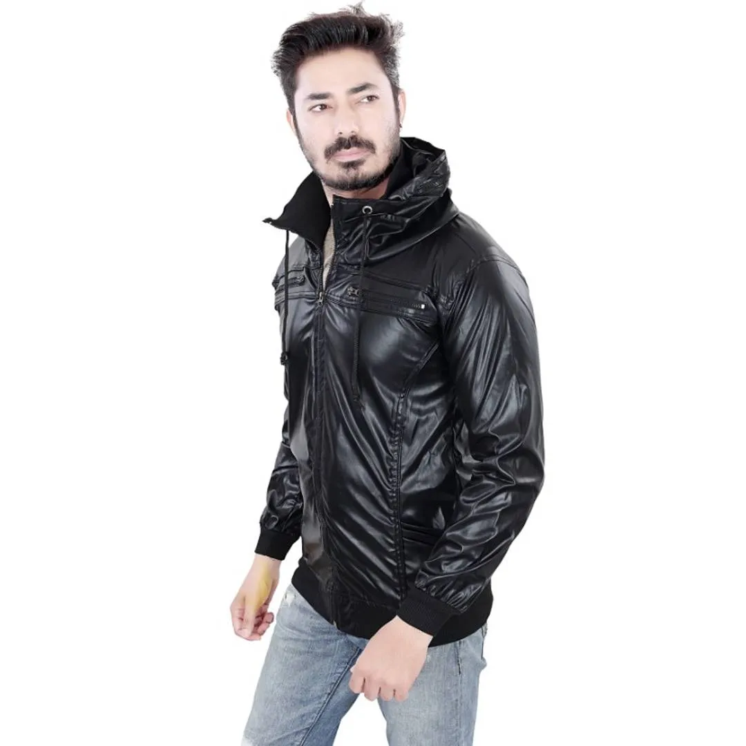 ARBIA FANKI Men Boys Full Sleeve Leather Jacket