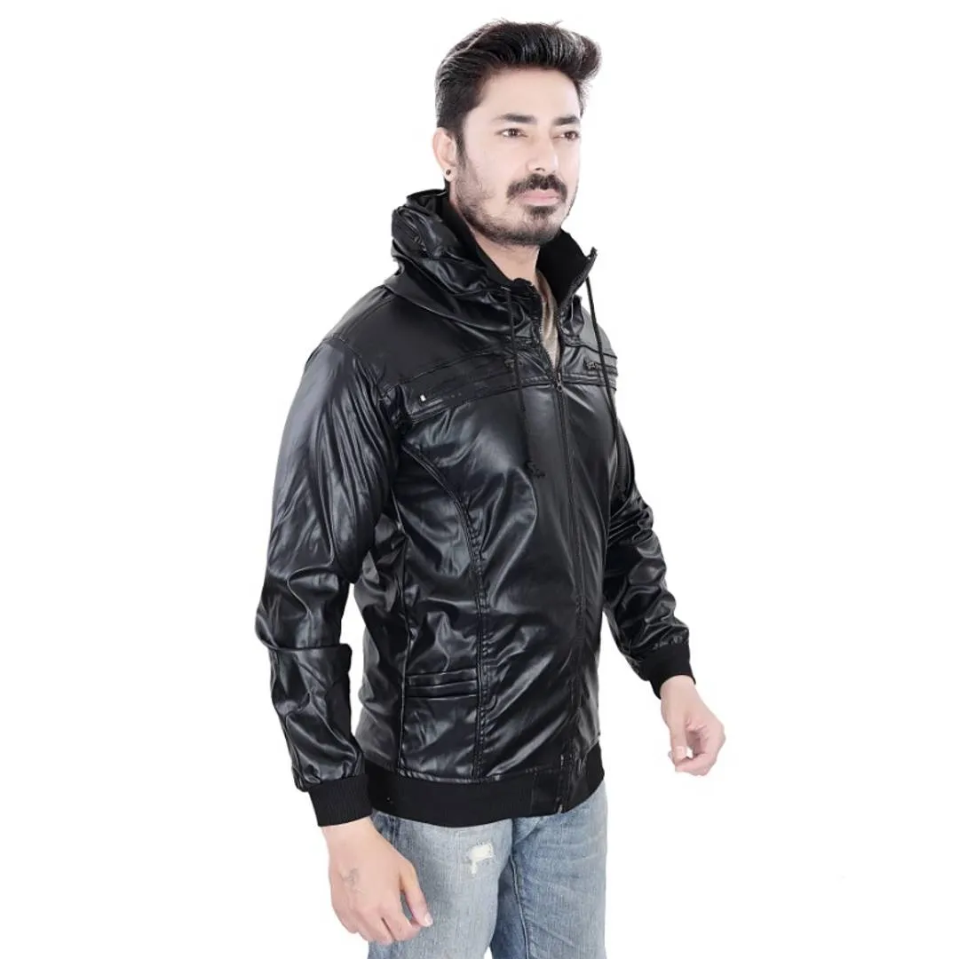 ARBIA FANKI Men Boys Full Sleeve Leather Jacket