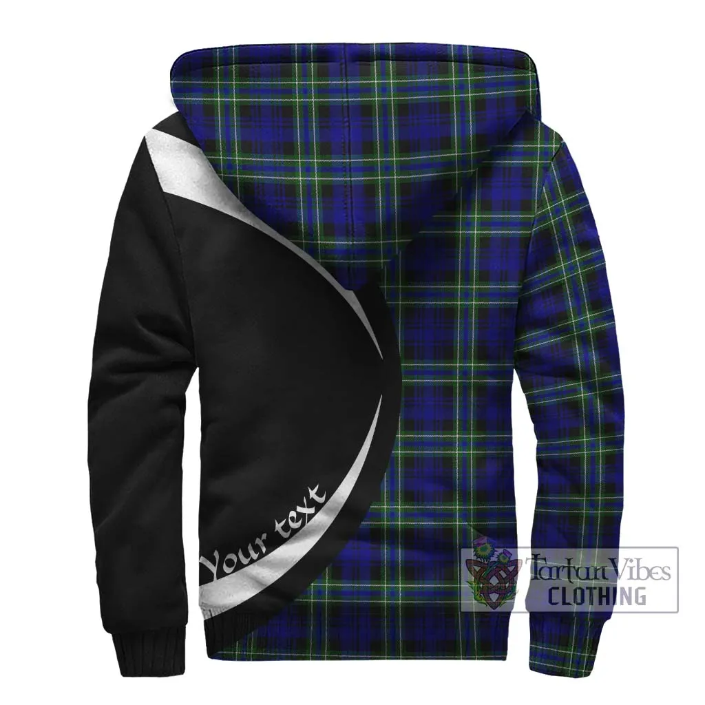 Arbuthnot Modern Tartan Sherpa Hoodie with Family Crest Circle Style