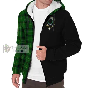 Arthur Highland Tartan Sherpa Hoodie with Family Crest and Half Of Me Style