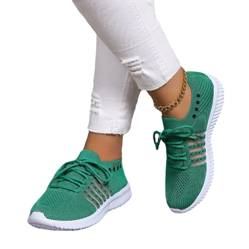 Autumn New Platform Shoes for Women 2023 Fashion Lace Up Breathable Sneakers for Women Outdoor Durable Ladies Vulcanized Shoes