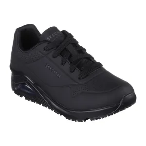 BA004-8 Skechers Work Womens Uno Slip Resistant Trainers Black 41